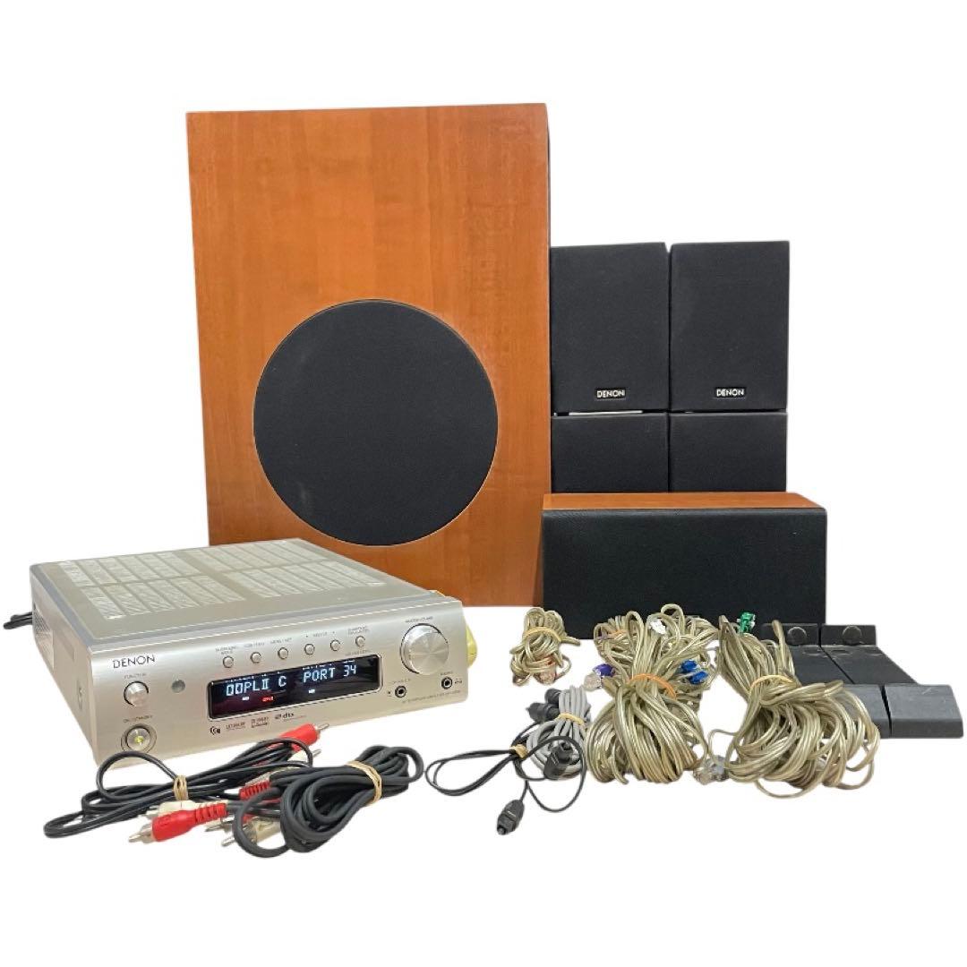【最安値】DENON 5.1ch ホームシアターセット AVC-M380 木目