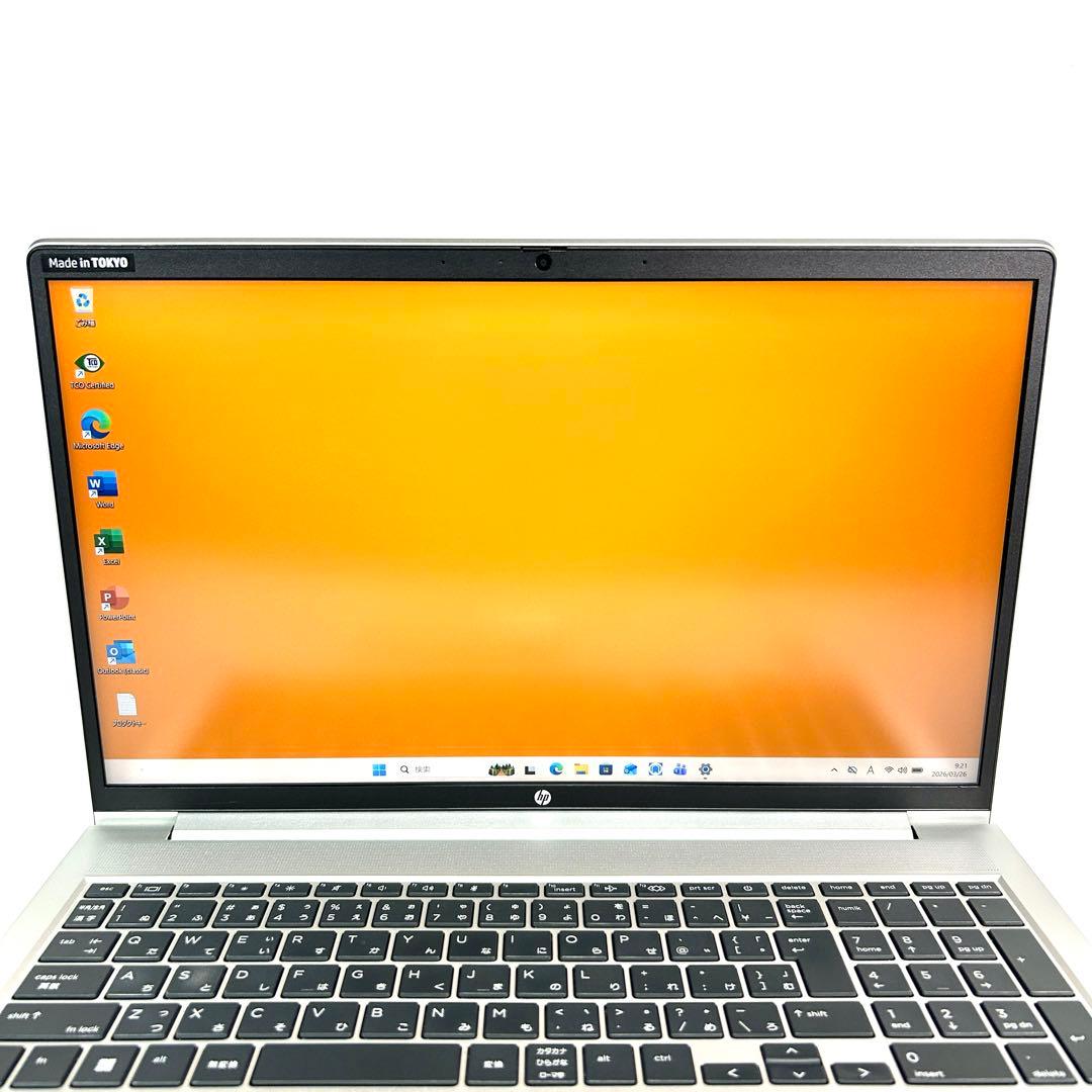 美品 HP Probook 450G9 バッテリー良好 256GB Office