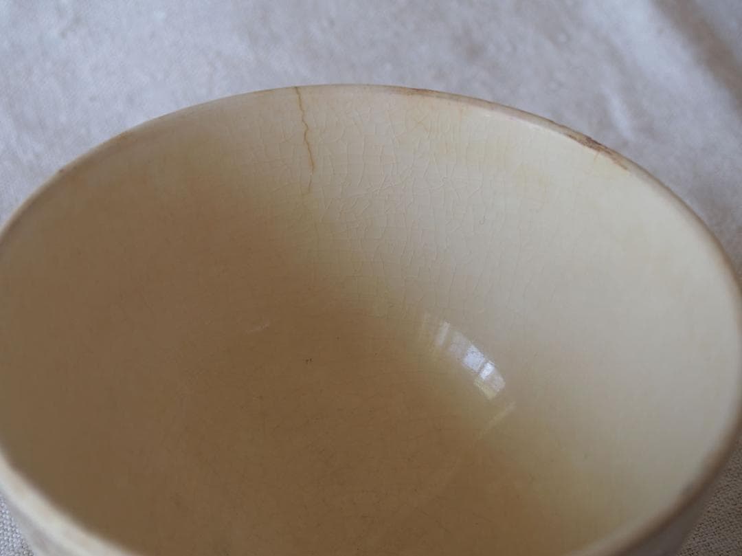 ロココ様式 花文様のカフェオレボウル 13.4cm 民藝 古陶 南欧 /K445
