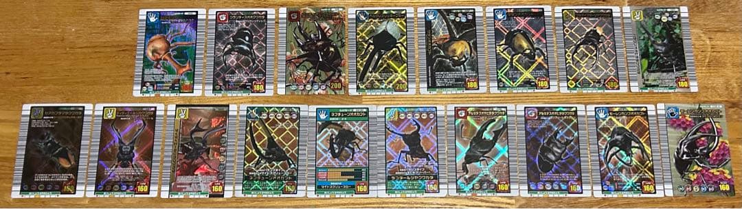 ムシキング　カード　ヘルクレスリッキーブルー　アクティオンゾウカブト　激レア