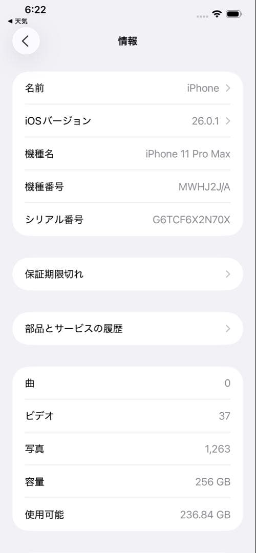 Apple iPhone 11 Pro MAX スペースグレー（カバー付き）