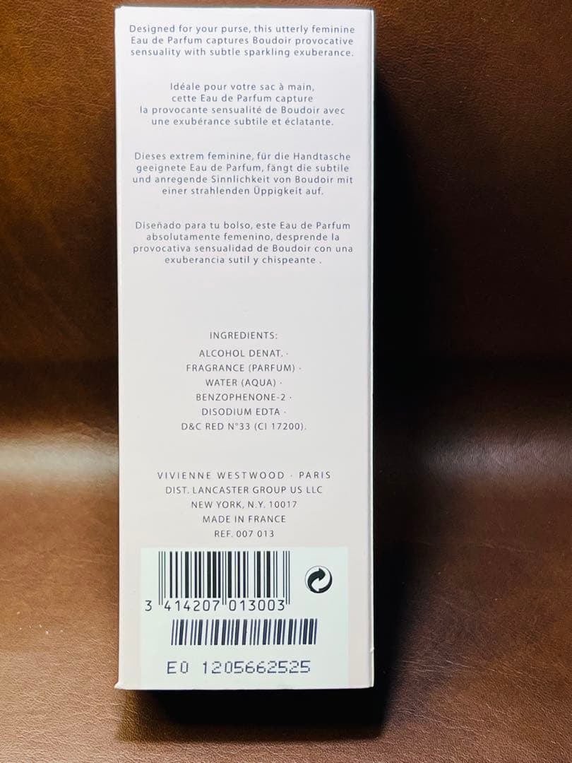 ほぼ未使用 ヴィヴィアンウエストウッド ブドワール スパークリング 25ml