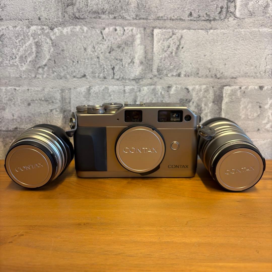 CONTAXG1 フィルムカメラ本体(箱付き)レンズ2つセット動作確認済み