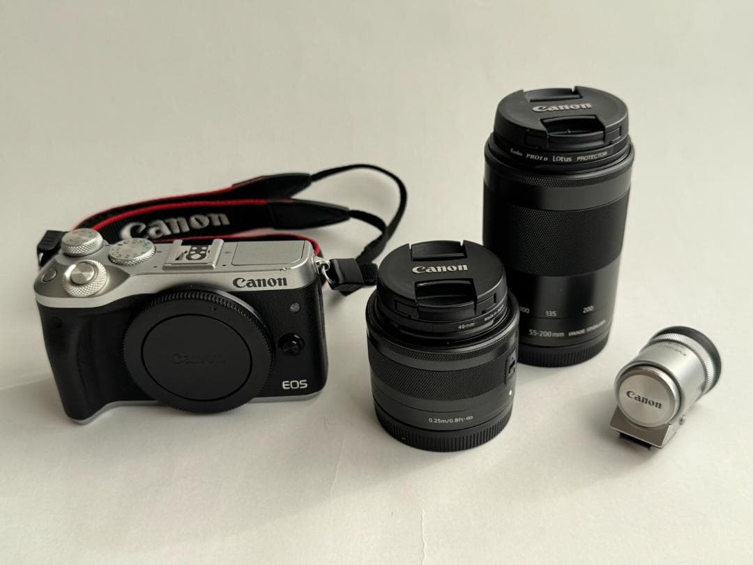 【本体&レンズ2種＆EVF付】Canon EOS M6 ダブルズームEVFキット