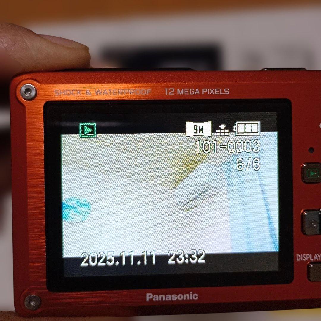 Panasonic LUMIX DMC-FT1 防水 デジカメ コンデジオレンジ
