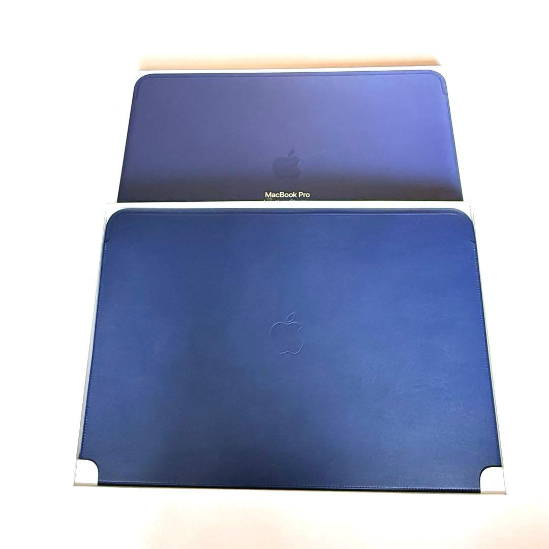 【未使用】MacBook Pro レザースリーブ 純正ケース 15インチ ブルー