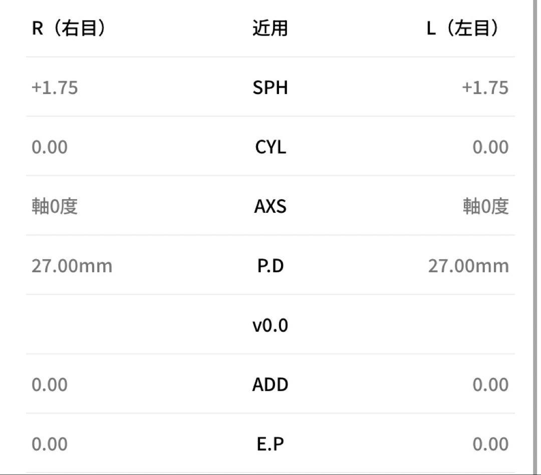 JINS 360 グレーデミグラデーション 老眼メガネ　+1.75