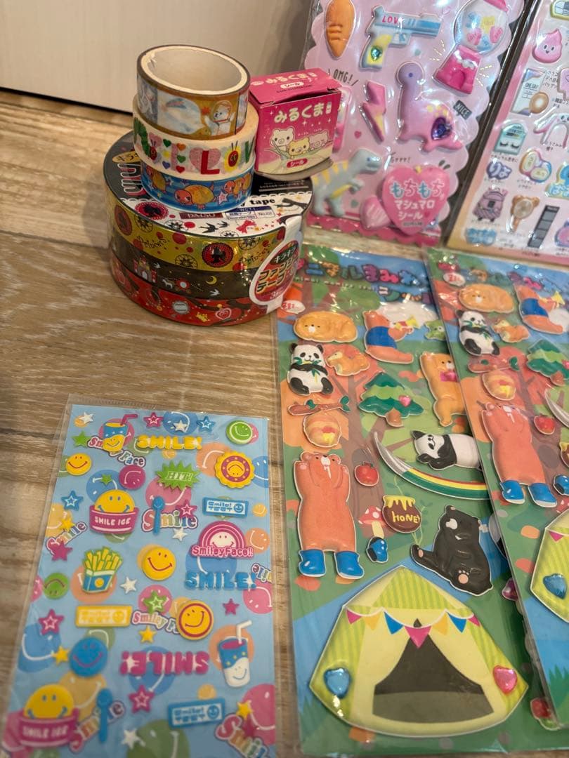 シール　立体シール　ぷっくりシール　まとめ売　平成レトロ　y2k ギャル　当時物