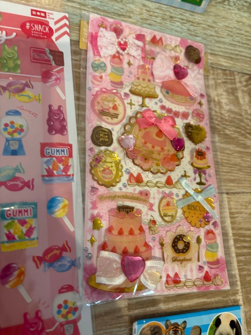 シール　立体シール　ぷっくりシール　まとめ売　平成レトロ　y2k ギャル　当時物