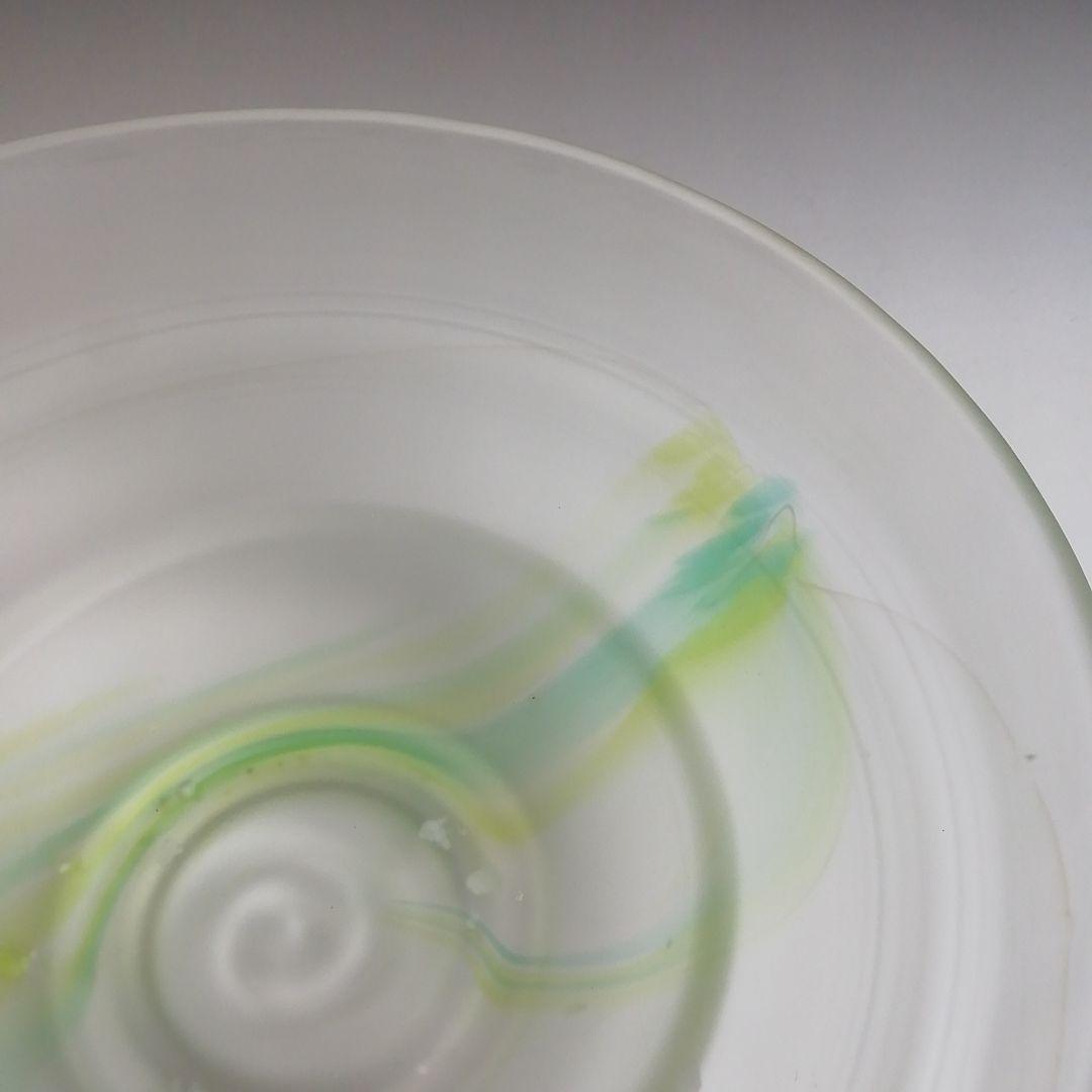 Ｗ３７５　茶碗　『硝子　茶碗』『関吉昭 造』　共箱　抹茶碗　茶道具