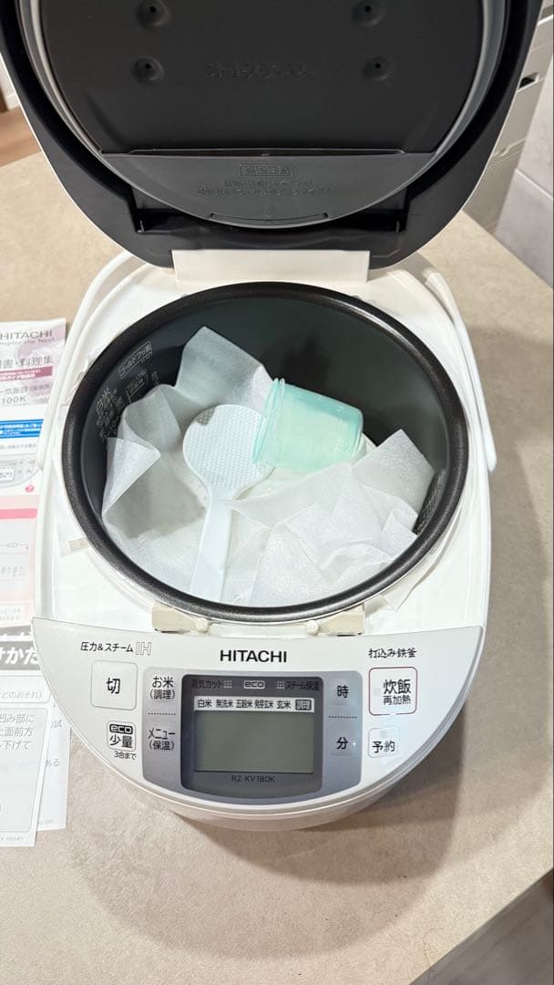 け*ん様 蒸気カット 極上炊き 圧力＆スチーム RZ-KV180K W