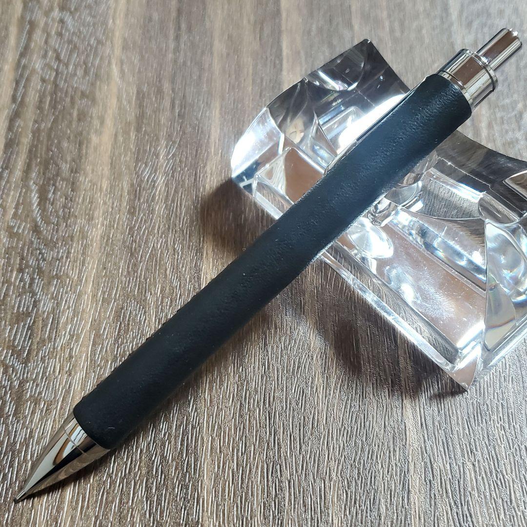 革軸シャーペン 0.5mm 手縫い仕立て　⑮
