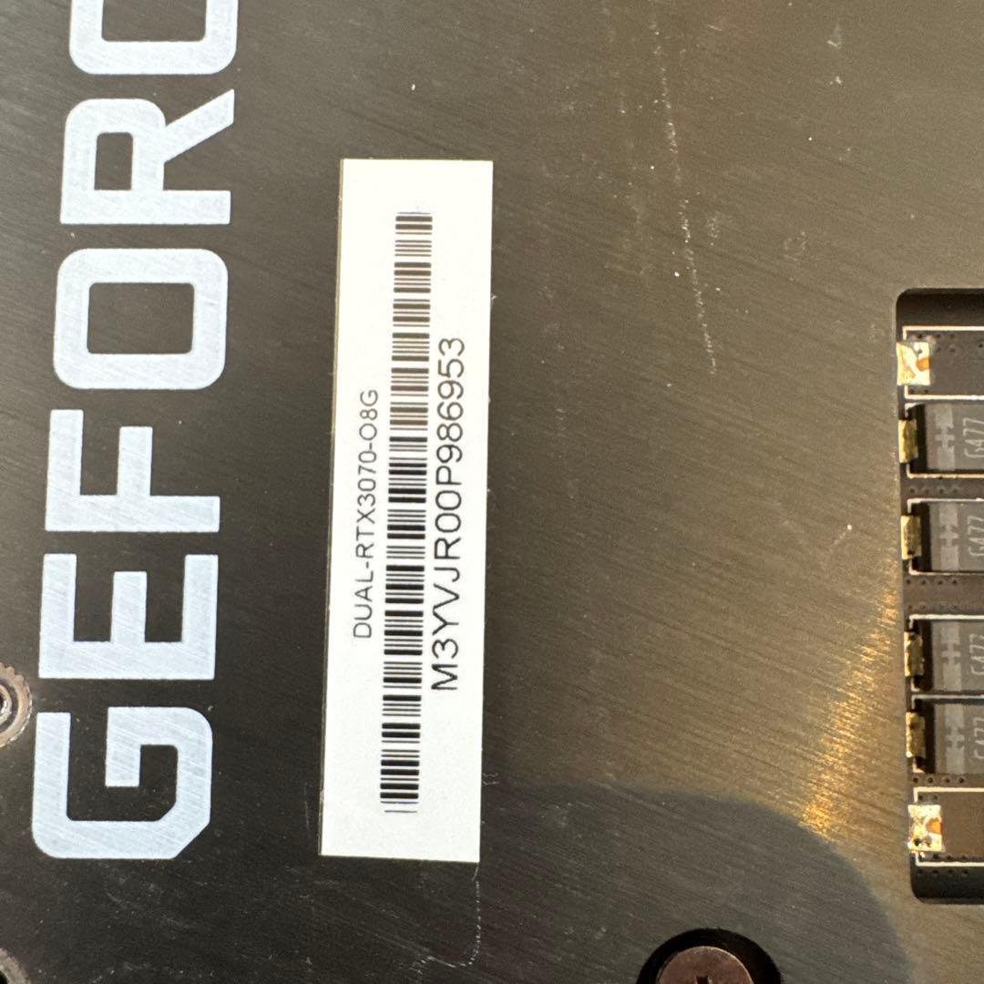 【動作確認済】ASUS GeForce RTX 3070