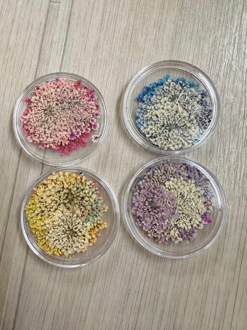 maison de riry ネイル　ドライフラワー　押し花セット 4個