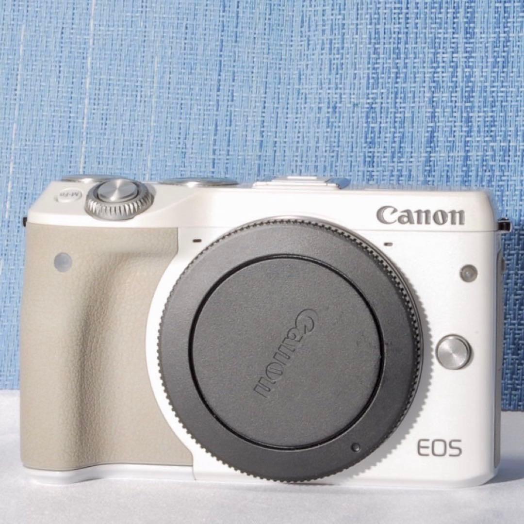 ✨訳あり✨Canon EOS M3 ホワイト❤️2420万画素！Wi-Fiモデル