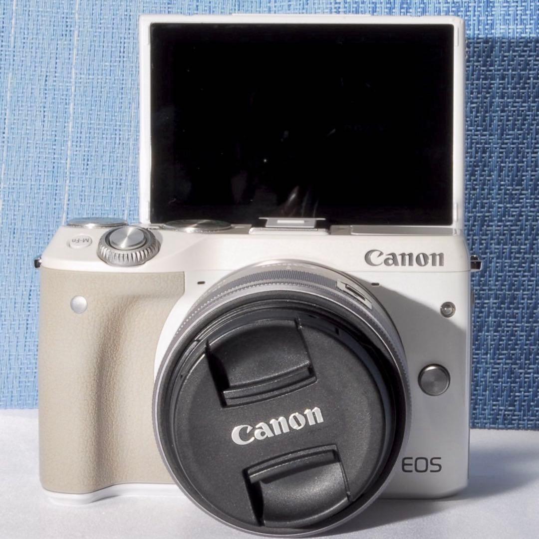 ✨訳あり✨Canon EOS M3 ホワイト❤️2420万画素！Wi-Fiモデル