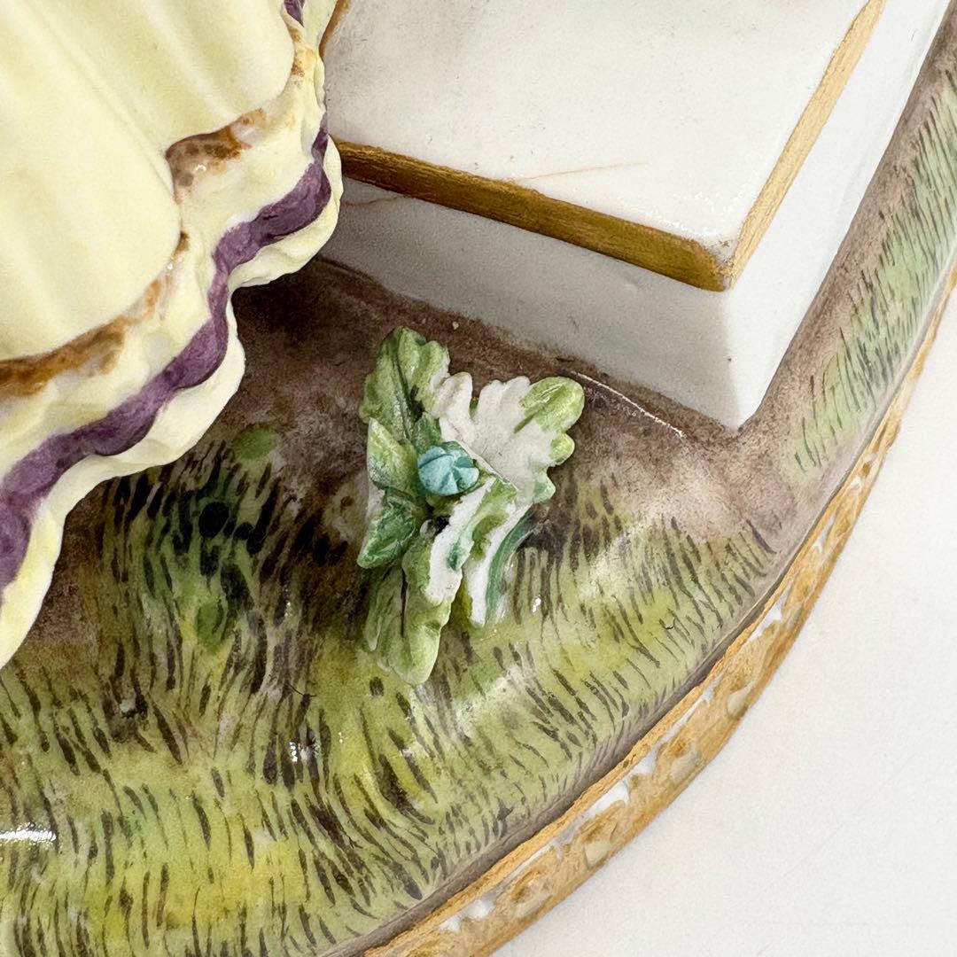 ♦︎Meissen マイセン 「婚約」 フィギュリン 陶器 人形 訳あり