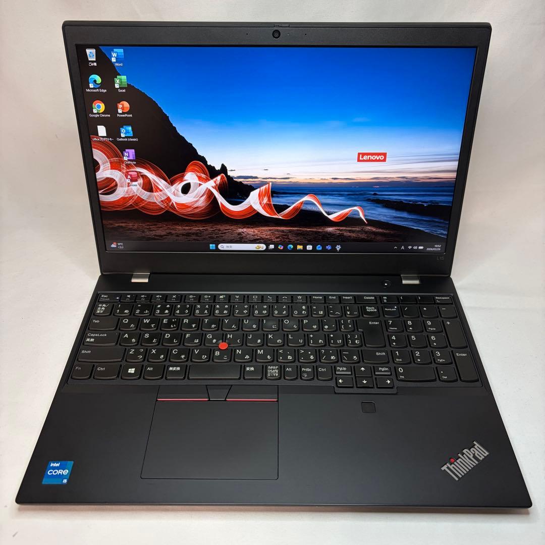 美品 ThinkPad L15 Gen2 第11世代 i5 15.6型 オフィス
