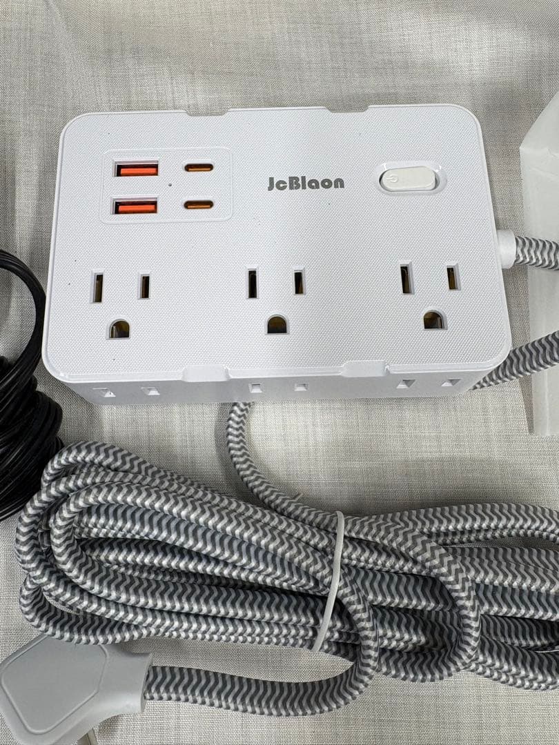 フラットプラグ 電源ストリップ ホーチキ 火災報知器 単独型 USB付き