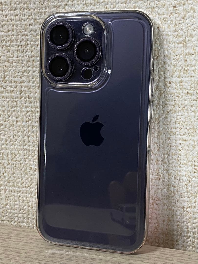 iPhone 14 Pro ディープパープル SIMフリー　ケース付き