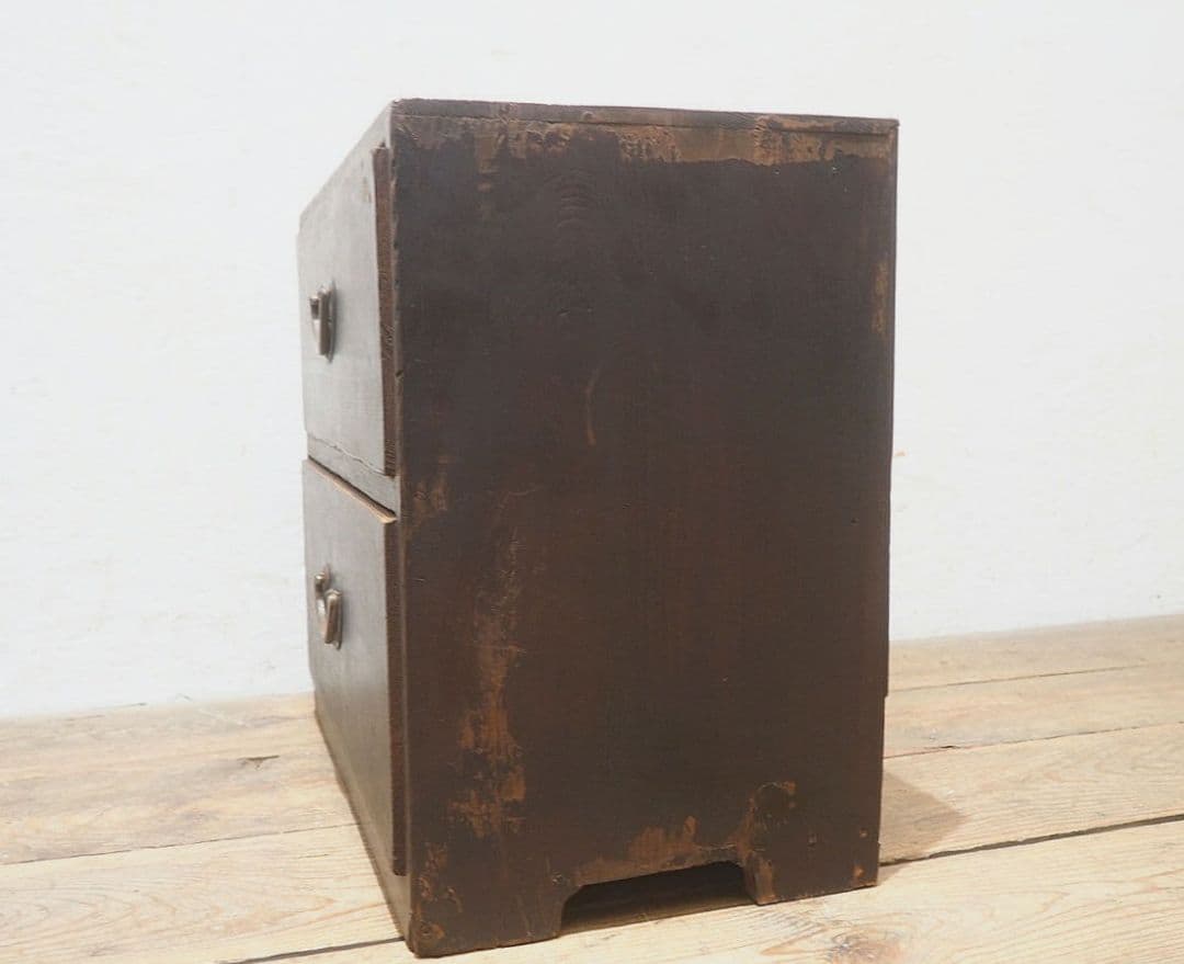 1533 アンティーク　小箪笥　収納棚　和タンス　引き出し　展示台　レトロ　骨董