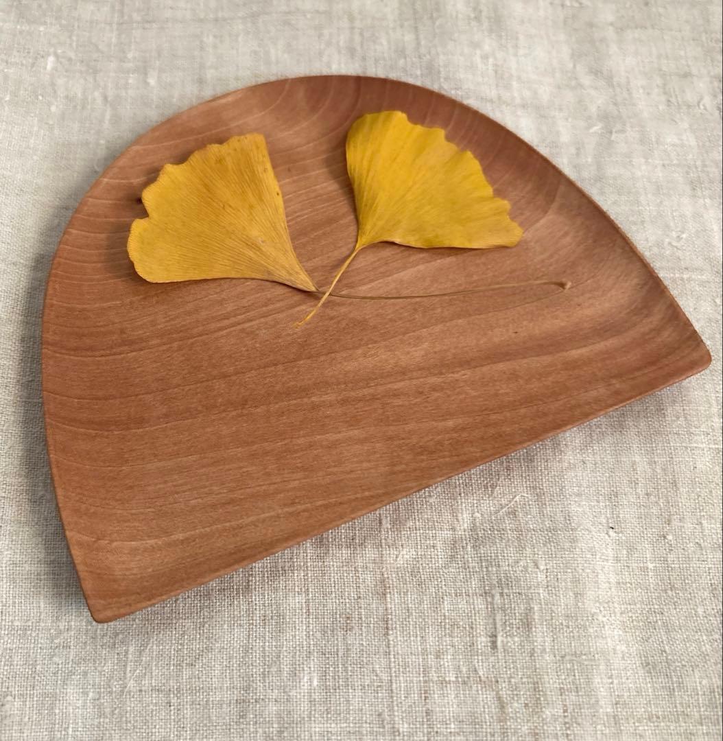 生嶋花　木工トレイ　小皿　菓子皿　茶托