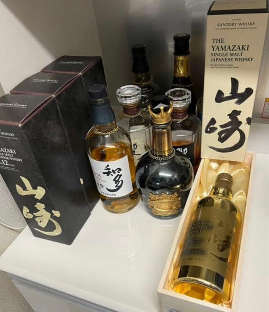 新品　小さな傷あり、山崎 12年 シングルモルトウイスキー 700ml