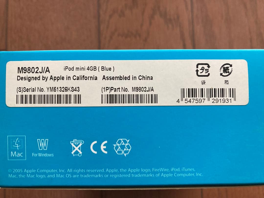 ポータブルプレーヤー i Pod mini 4GB