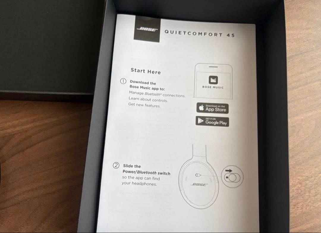 BOSE QUIETCOMFORT 45 BLACK ボーズ