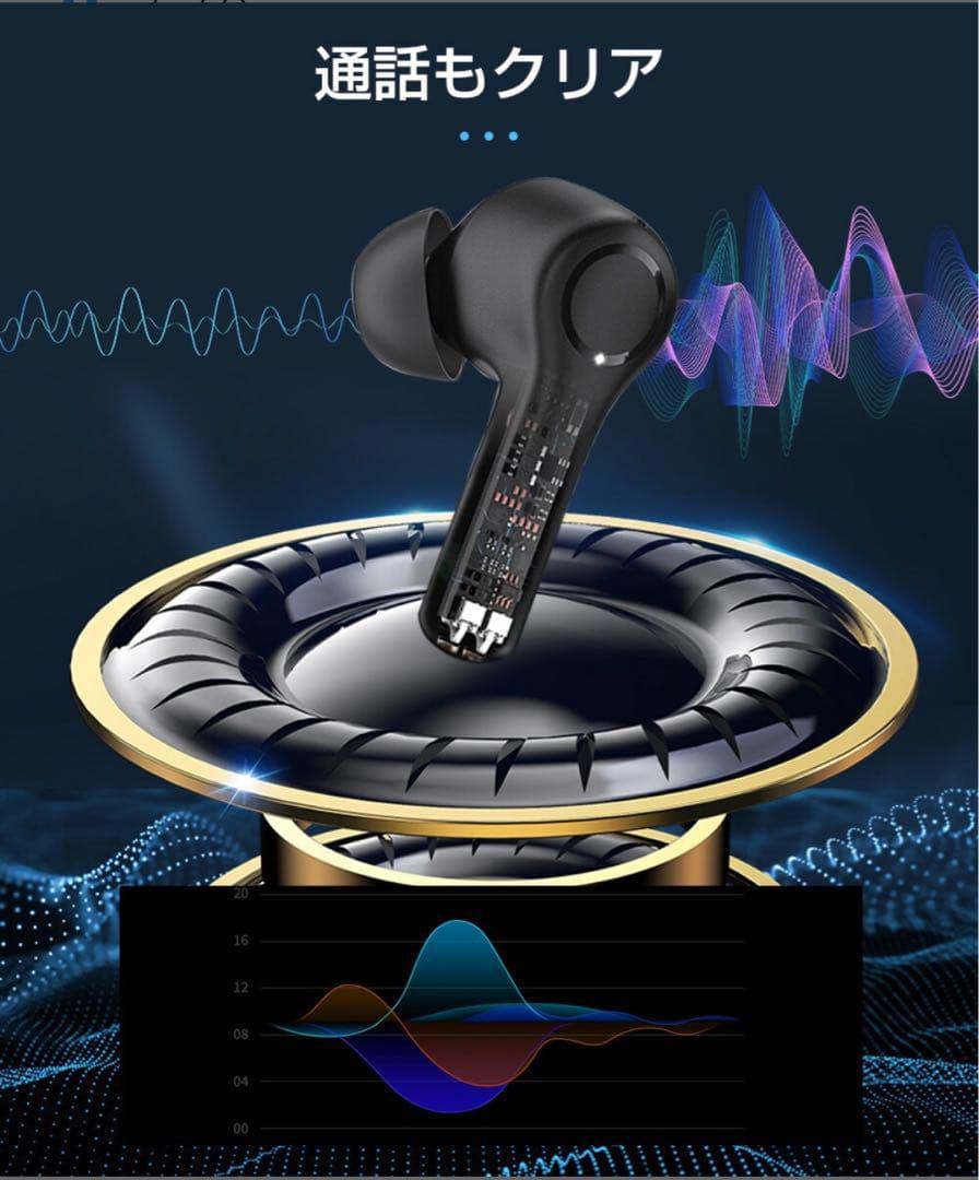 ワイヤレスイヤホン Bluetooth イヤホン ノイズキャンセリング 高音質
