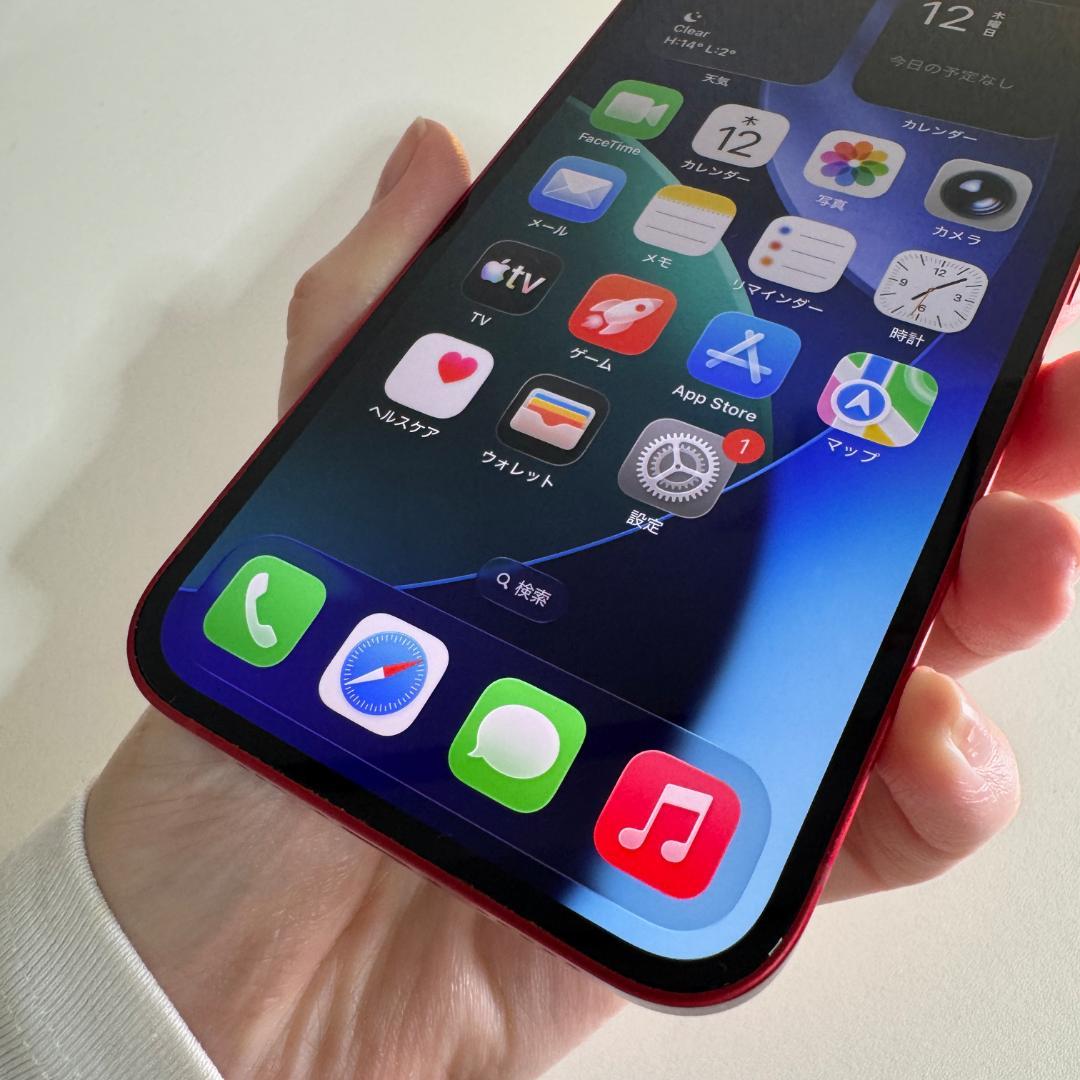 iPhone13 128GB RED SIMフリー バッテリー78%