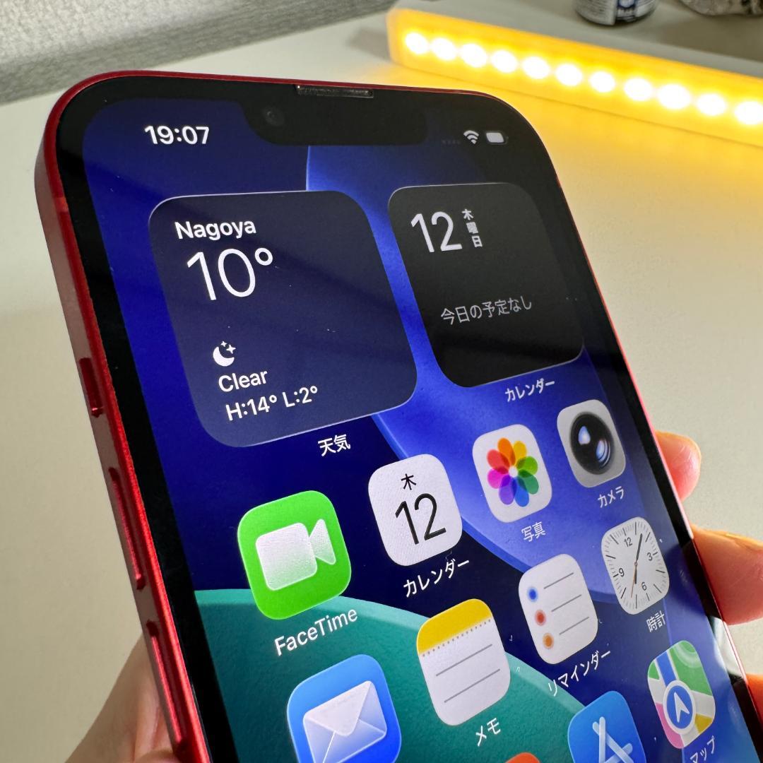 iPhone13 128GB RED SIMフリー バッテリー78%