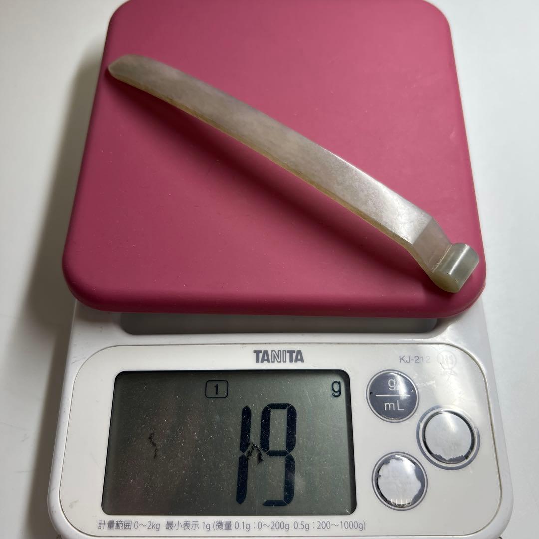中国古玩 白砡筆架 19g 東キ8-0310☆2F