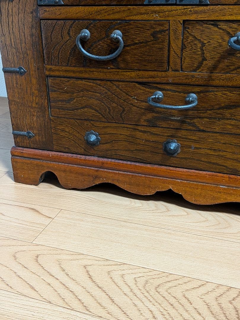 欅　けやき　木製箪笥　ダークブラウン