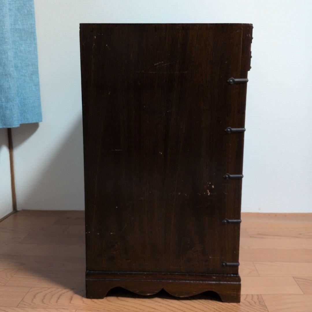 欅　けやき　木製箪笥　ダークブラウン