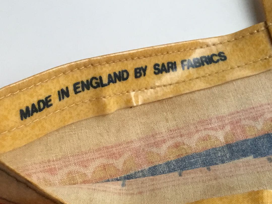 英国製　エコバッグ BY SARI FABRICS ヴィンテージ