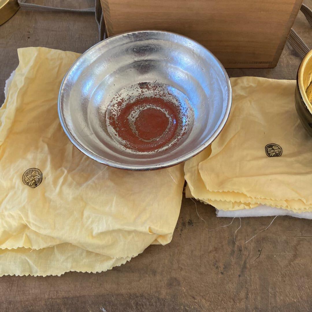 ら*ん様 美品 佐々木昭楽 造 嶋台茶碗 金銀 茶碗 茶道具 抹茶碗 共箱付き