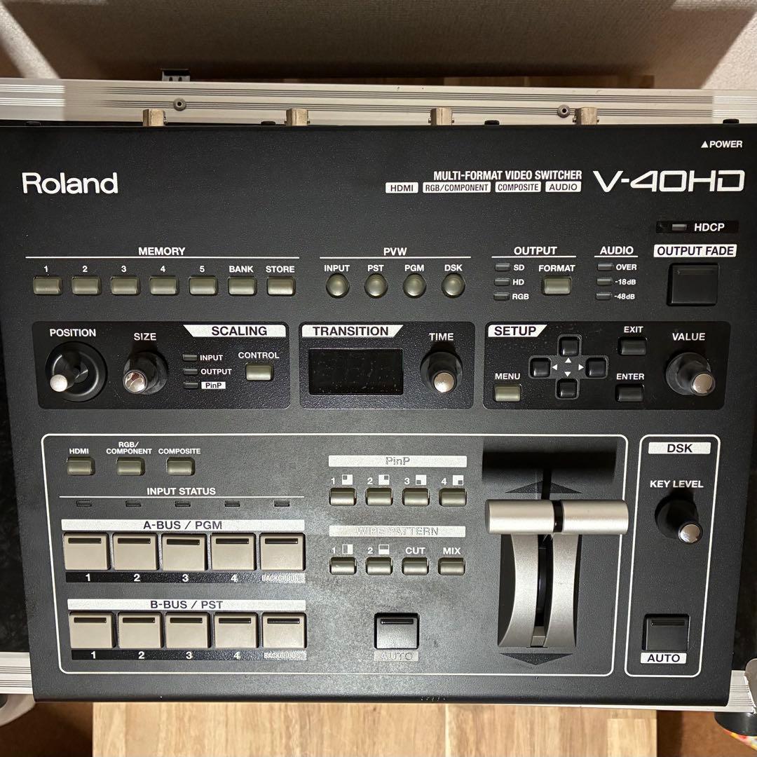 Roland V-40HD＋ハードケース【PVW OUT不具合】ジャンク品