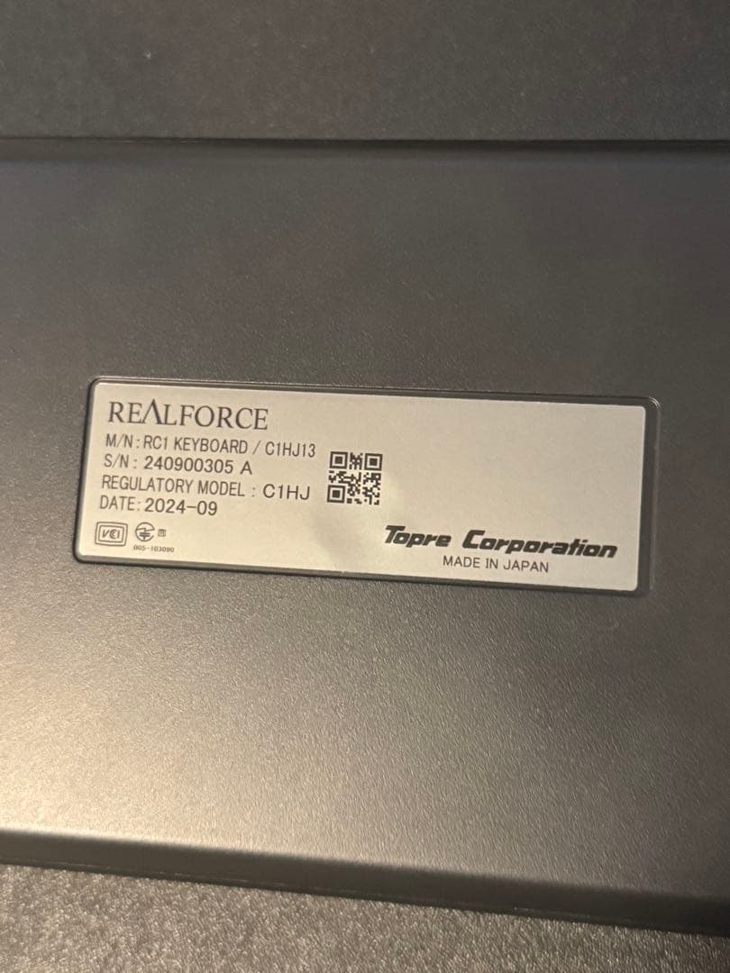 REALFORCE RC1 70% 日本語配列 キー荷重 30g C1HJ13