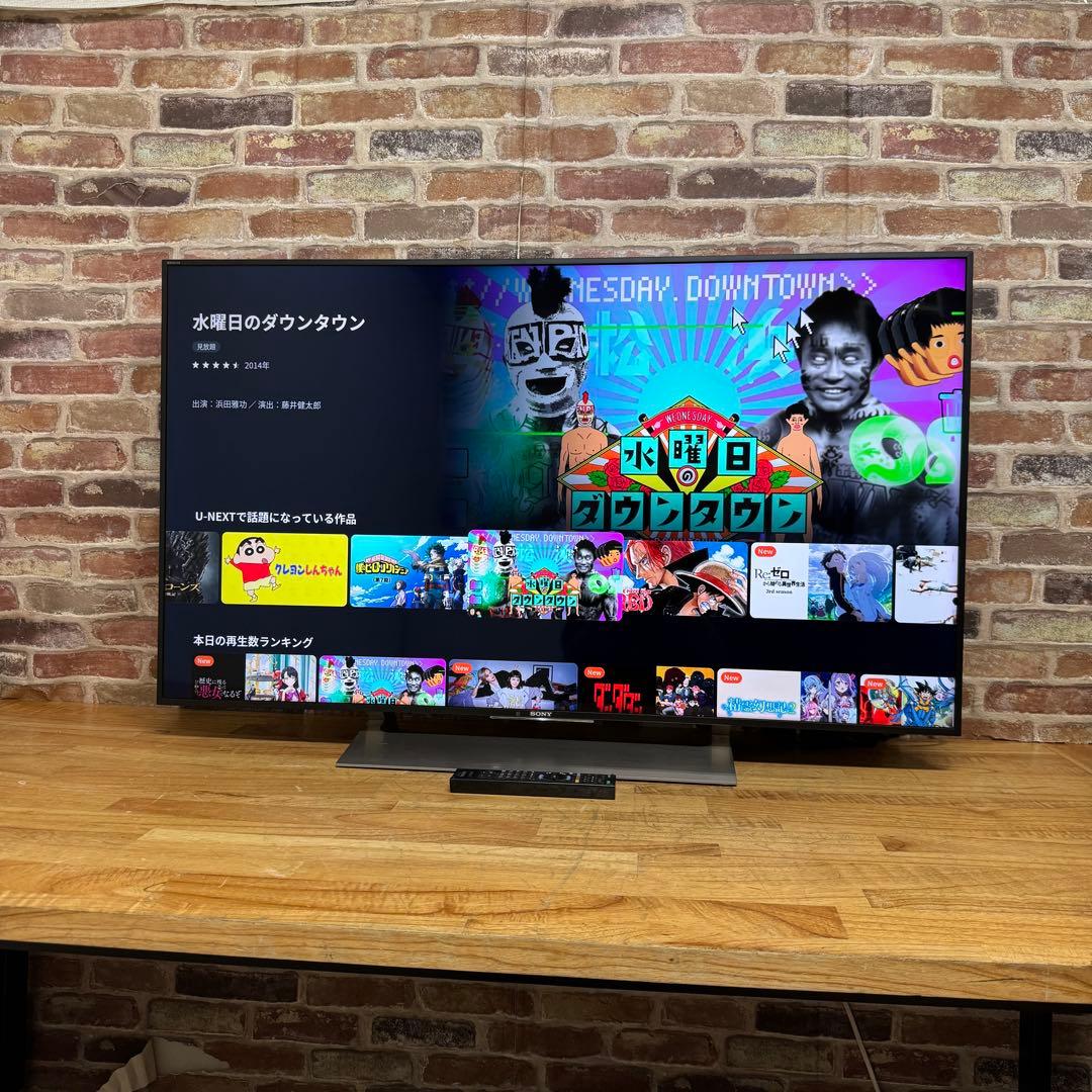 SONY 49V型 4K 液晶テレビ BRAVIA KJ-49X9000E