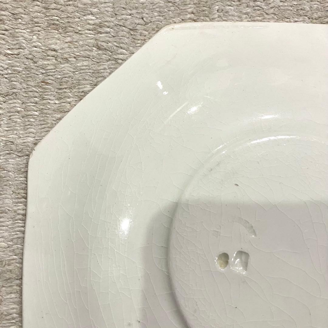 希少G＊クレイユ モントロー オクトゴナル ソーサー 皿 19cm アンティーク
