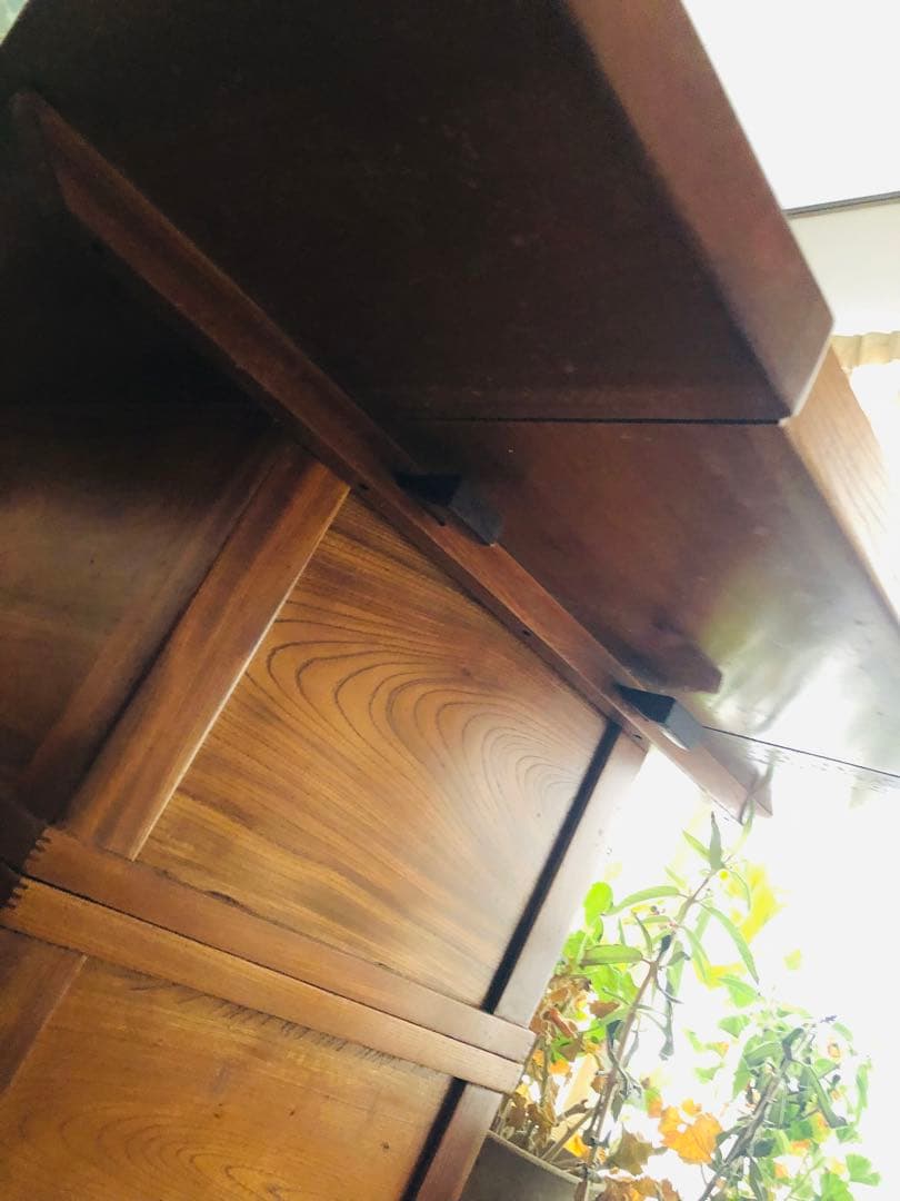 木製　火鉢テーブル　アンティーク　椅子4脚付きセットHibachi table