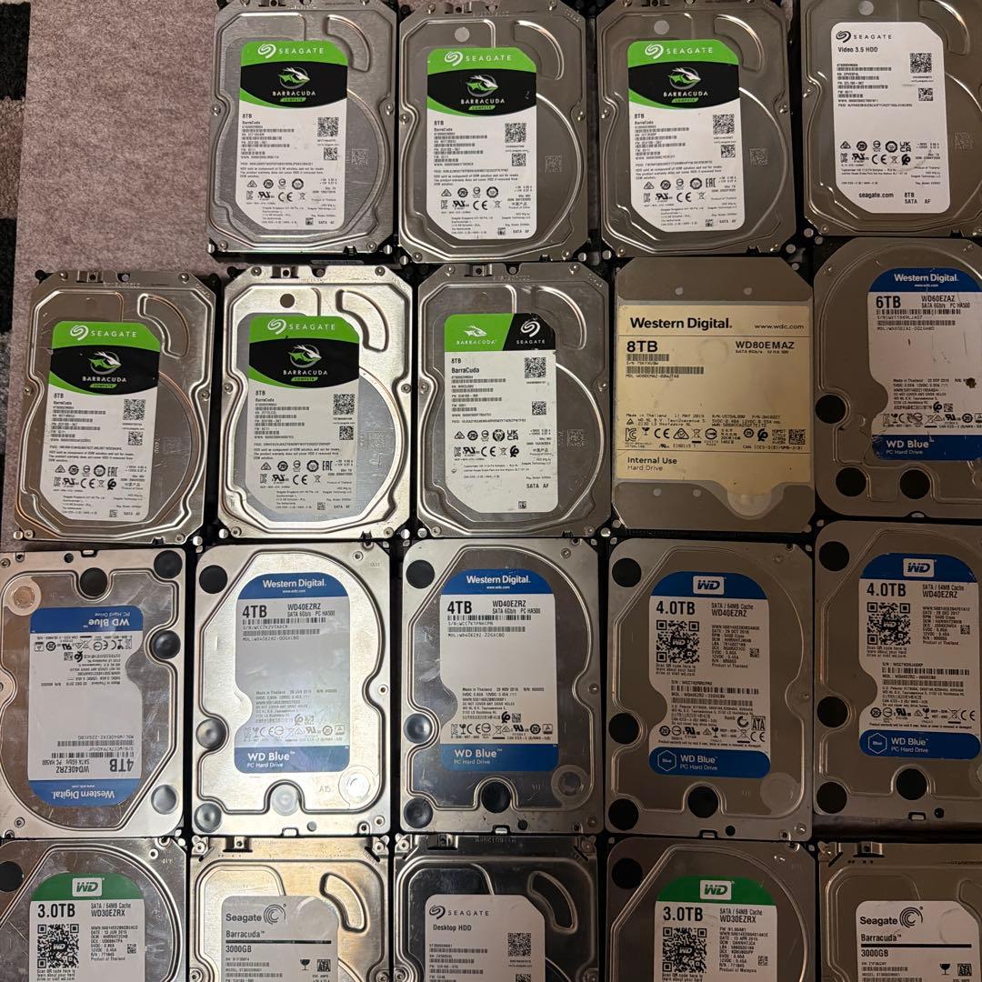 【大容量HDDまとめ売り】2TB〜14TB 計45台セット 業者様・転売歓迎
