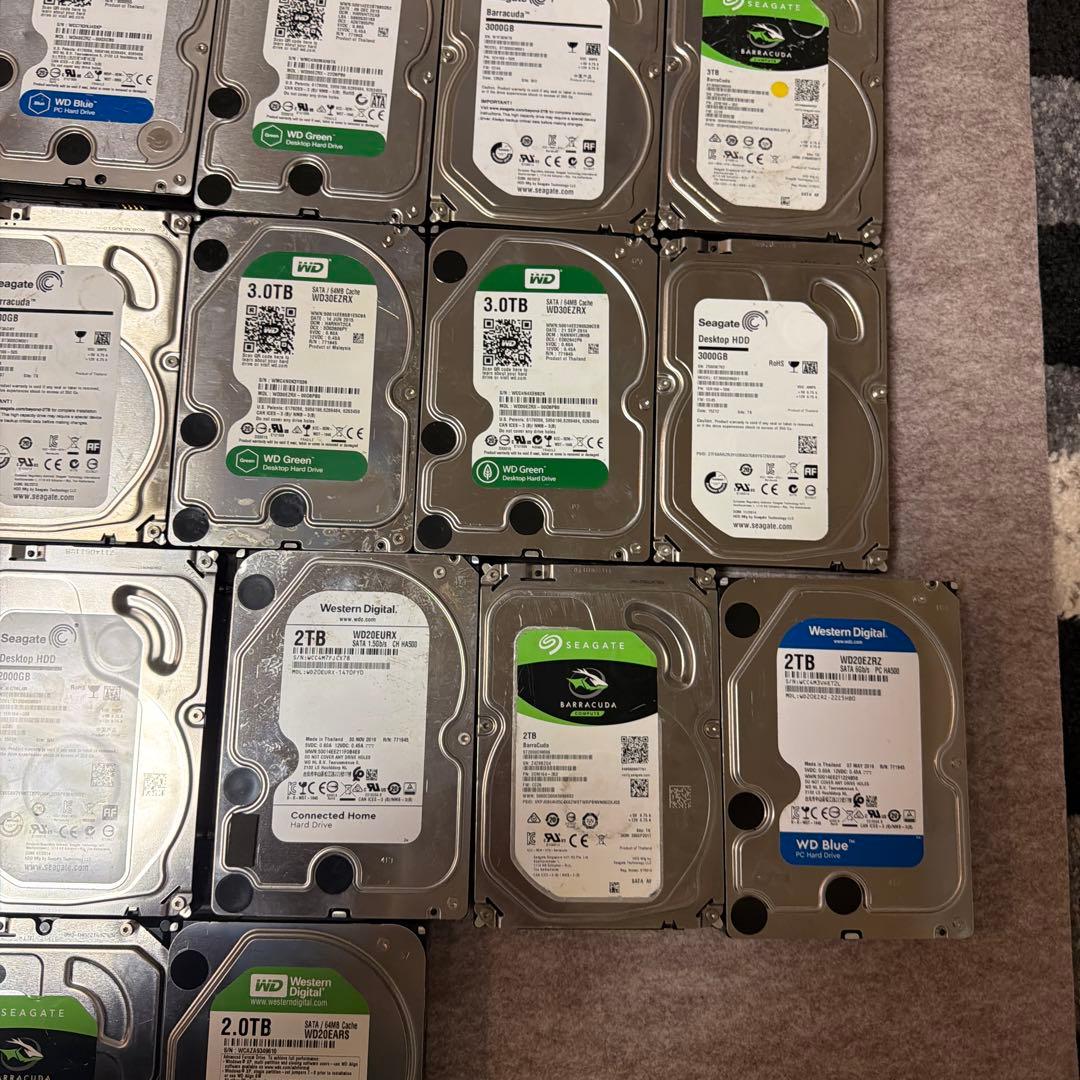 【大容量HDDまとめ売り】2TB〜14TB 計45台セット 業者様・転売歓迎