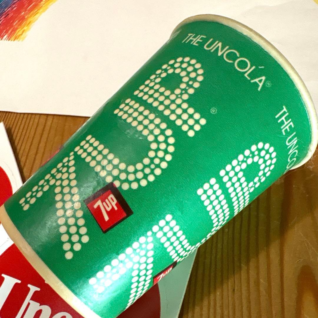 60/70年代　セブンアップ　7up オルゴール　ミュージックボックス　紙コップ