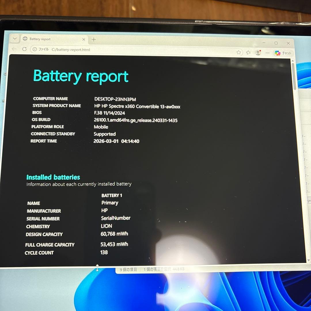 Windowsノート本体 HP Spectre x360 Convertible 13-aw0162TU