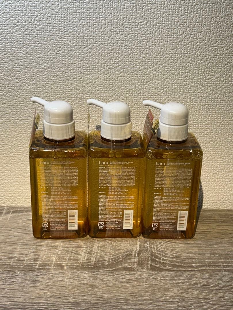 未開封新品haru Kurokamiスカルプ 限定ゆず 400mL3本セット