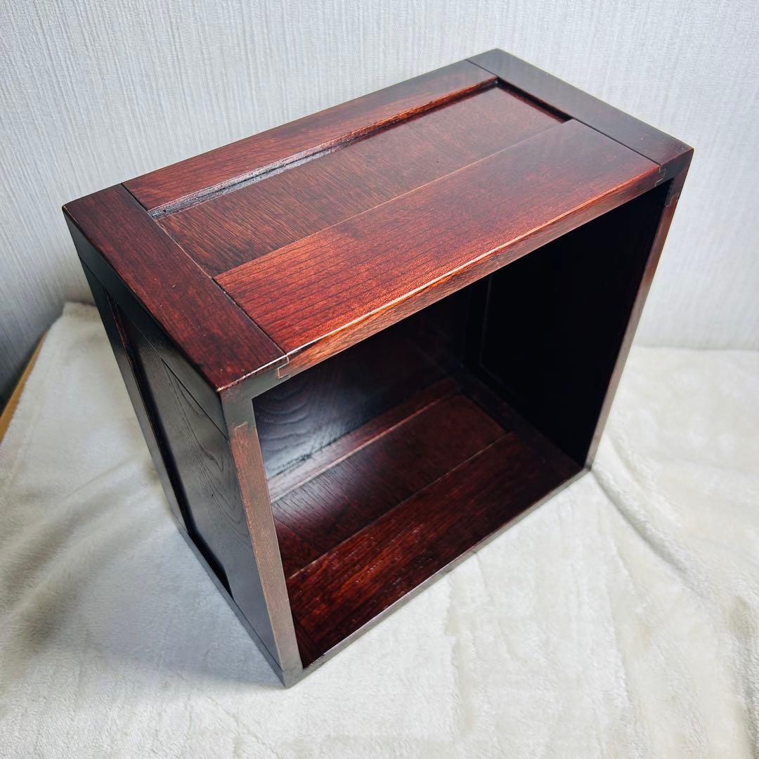 【美品】　箱膳　大　木箱　ダークブラウン
