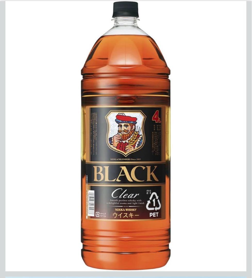 ニッカウイスキー ブラッククリア 4L 四本セット