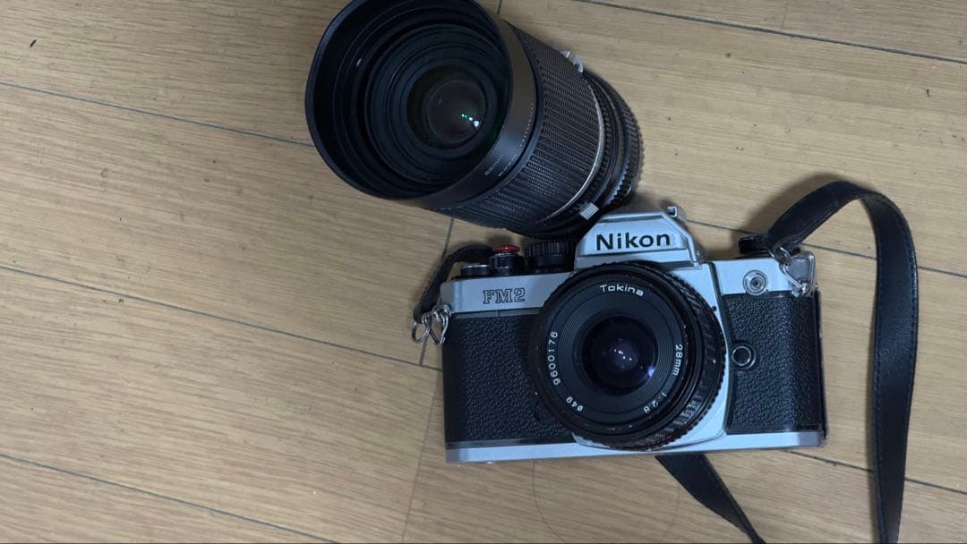 Nikon FM2 フィルムカメラ +レンズx2
